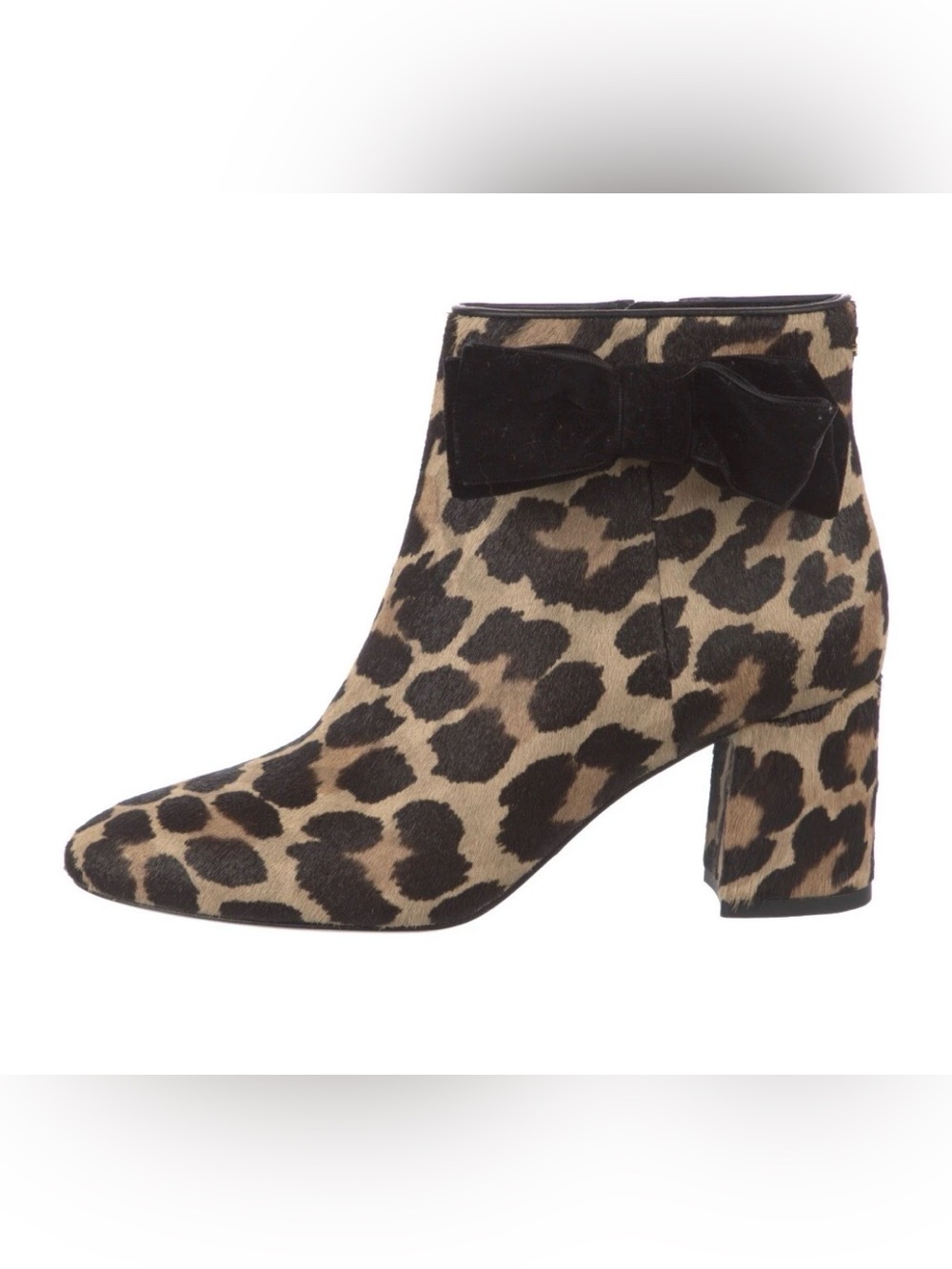 Kate Spade Holly Leopard Ankle Boots 6.5